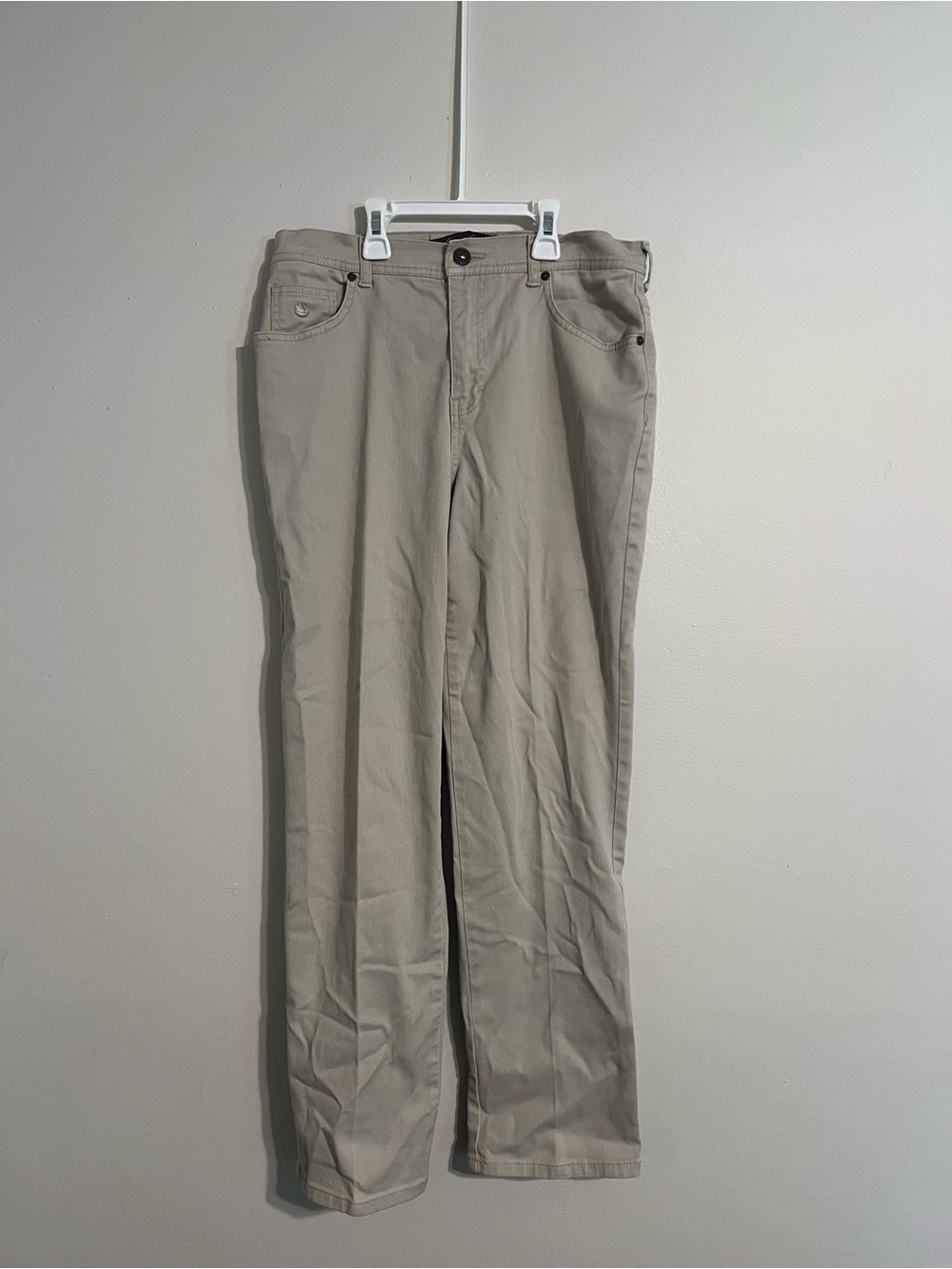 Gloria Vanderbilt Women's Amanda Jeans Size 10 Khaki Straight